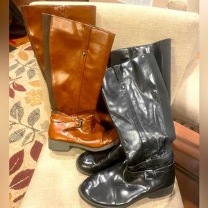 American Eagle by Payless Black and Brown Heeled Boots